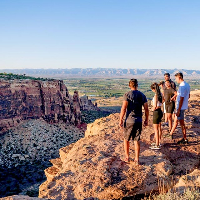 Hiking at the Colorado National Monument in Grand Junction, Colorado