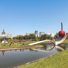 Exploring the Minneapolis Sculpture Garden in Minnesota