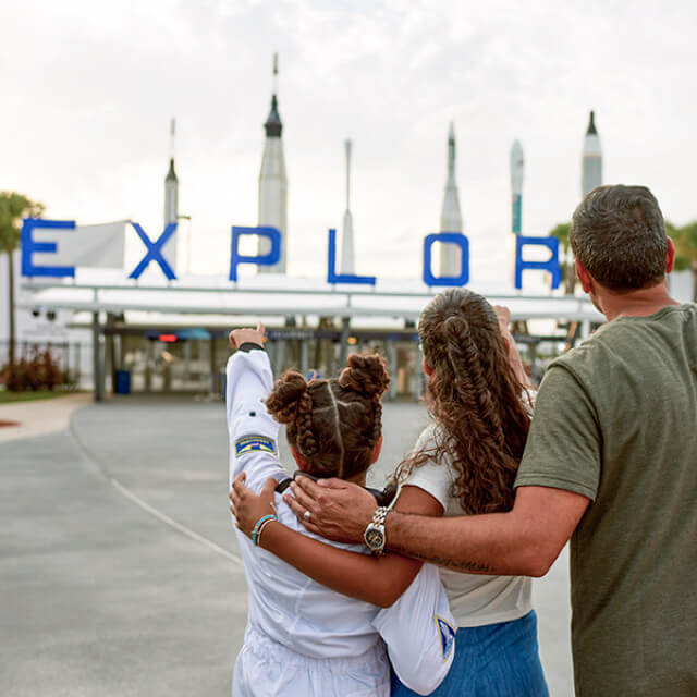 Approaching the Kennedy Space Center on Merritt Island, Florida's Space Coast