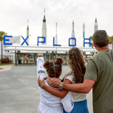Approaching the Kennedy Space Center on Merritt Island, Florida's Space Coast