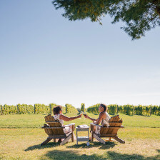 A vineyard toast on Michigan's Traverse Wine Coast