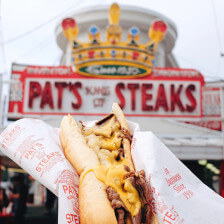 A cheesesteak from Pat's King of Steaks in Philadelphia, Pennsylvania