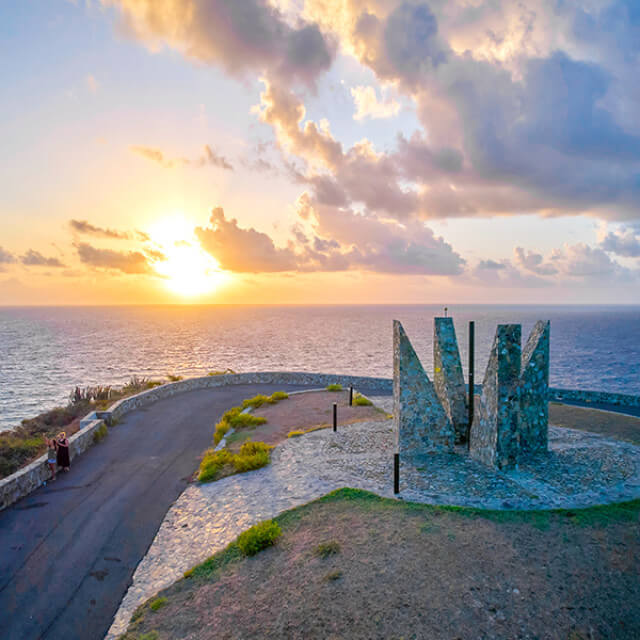 Sunrise over Point Udall in St. Croix, U.S. Virgin Islands