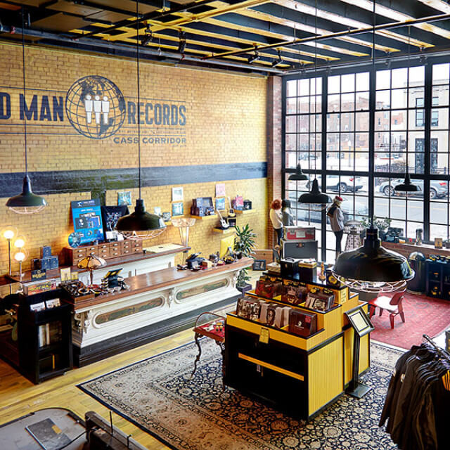 Shopping at Third Man Records in Detroit, Michigan