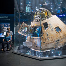 Looking at the lunar module at the U.S. Space & Rocket Center in Huntsville, Alabama