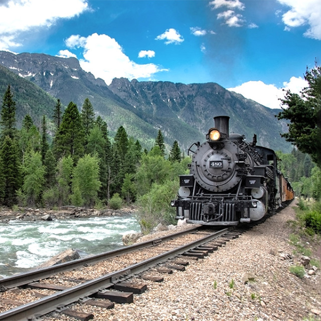 Taking a riverside ride on Colorado's Durango & Silverton Narrow Gauge Railroad