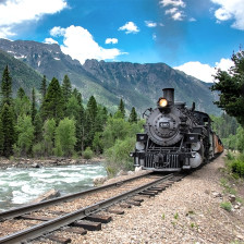 Taking a riverside ride on Colorado's Durango & Silverton Narrow Gauge Railroad