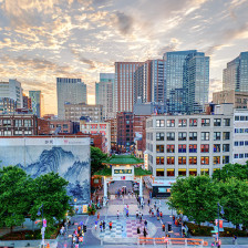 Chinatown in Boston, Massachusetts