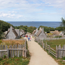 The Plimoth Patuxet Museum complex in Plymouth, Massachusetts