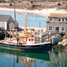 Menemsha Harbor in Martha's Vineyard, Massachusetts