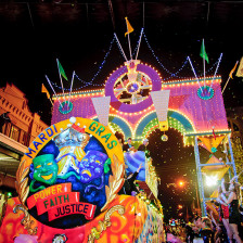 A Mardi Gras parade in Galveston, Texas