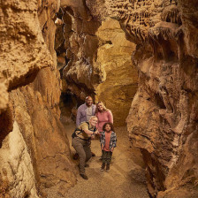 Taking an underground tour at Carter Caves State Resort Park in Olive Hill, Kentucky